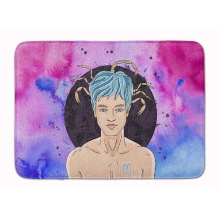 Carolines Treasures Scorpio Zodiac Sign Machine Washable Memory Foam Mat BB7324RUG